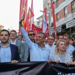 ANKARA (PERRE) - (Şeriban ÖZÇAKMAK) - Çankaya Belediye Başkanı Hüseyin Can Güner'in gözaltına alınması, CHP Ankara İl Örgütü'nün çağrısıyla Ankara'da protesto edildi.