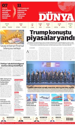 Dünya Gazetesi Manşetleri
