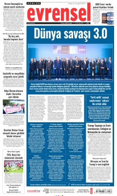 Evrensel Gazetesi Manşetleri