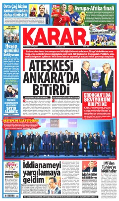 Karar Gazetesi Manşetleri