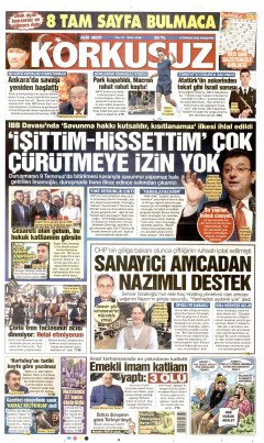 Korkusuz Gazetesi Manşetleri