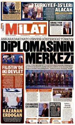 Milat Gazetesi Manşetleri