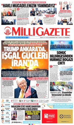 Milli Gazete Gazetesi Manşetleri