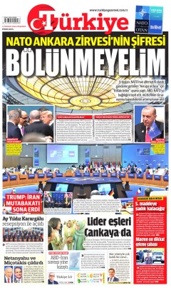 Türkiye Gazetesi Gazetesi Manşetleri