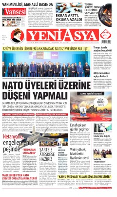 Yeni Asya Gazetesi Manşetleri