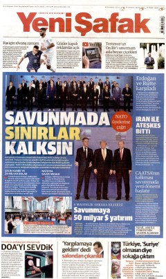 Yeni Şafak Gazetesi Manşetleri