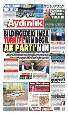 Aydınlık Gazetesi Gazetesi Manşetleri
