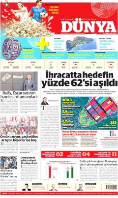 Dünya Gazetesi Manşetleri