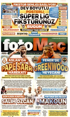 Fotomaç Gazetesi Manşetleri