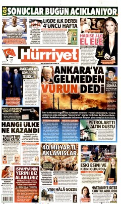 Hürriyet Gazetesi Manşetleri