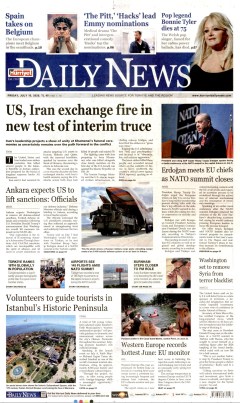 Hürriyet Daily News Gazetesi Manşetleri