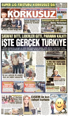 Korkusuz Gazetesi Manşetleri