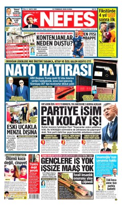 Nefes Gazetesi Manşetleri