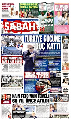 Sabah Gazetesi Manşetleri