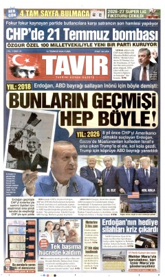 Tavır Gazetesi Gazetesi Manşetleri