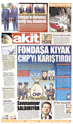 Yeni Akit Gazetesi Manşetleri