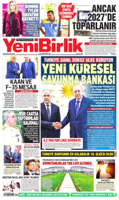 YeniBirlik Gazetesi Manşetleri
