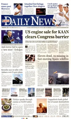 Hürriyet Daily News Gazetesi Manşetleri