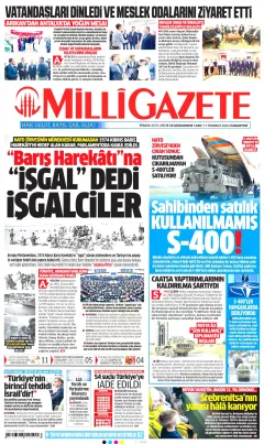 Milli Gazete Gazetesi Manşetleri