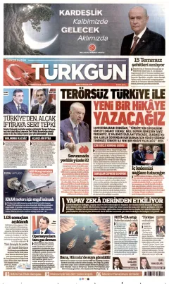 Türkgün Gazetesi Manşetleri