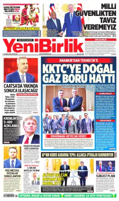 YeniBirlik Gazetesi Manşetleri