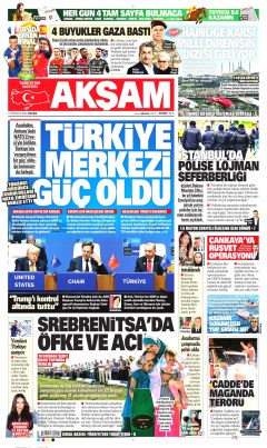 Akşam Gazetesi Manşetleri