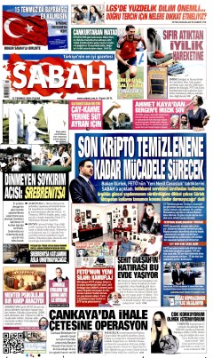 Sabah Gazetesi Manşetleri