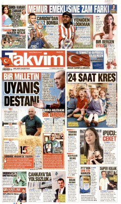 Takvim Gazetesi Manşetleri
