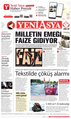 Yeni Asya Gazetesi Manşetleri
