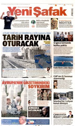 Yeni Şafak Gazetesi Manşetleri