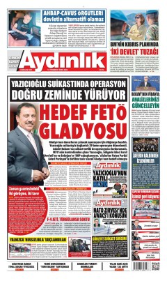 Aydınlık Gazetesi Gazetesi Manşetleri
