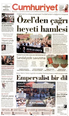 Cumhuriyet Gazetesi Manşetleri