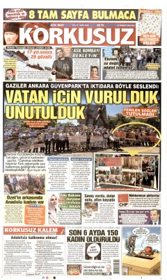 Korkusuz Gazetesi Manşetleri