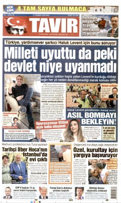 Tavır Gazetesi Gazetesi Manşetleri
