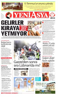 Yeni Asya Gazetesi Manşetleri