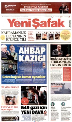Yeni Şafak Gazetesi Manşetleri