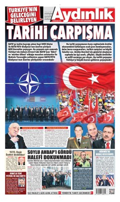 Aydınlık Gazetesi Gazetesi Manşetleri