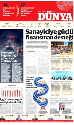 Dünya Gazetesi Manşetleri