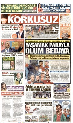 Korkusuz Gazetesi Manşetleri
