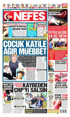 Nefes Gazetesi Manşetleri