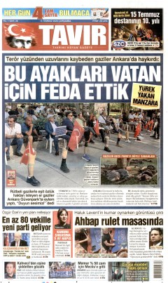 Tavır Gazetesi Gazetesi Manşetleri