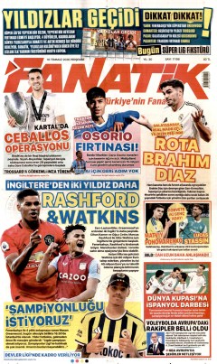 Fanatik Gazetesi Manşetleri