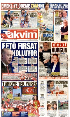 Takvim Gazetesi Manşetleri