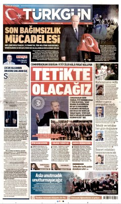 Türkgün Gazetesi Manşetleri