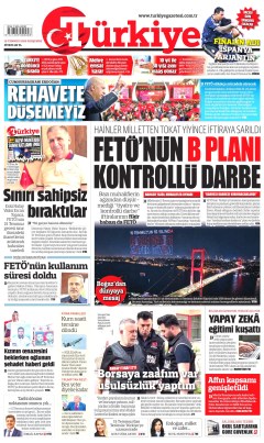 Türkiye Gazetesi Gazetesi Manşetleri