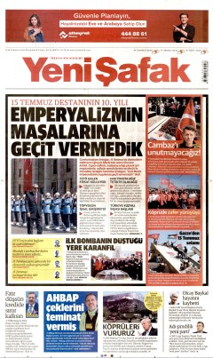 Yeni Şafak Gazetesi Manşetleri