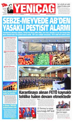 Yeniçağ Gazetesi Manşetleri