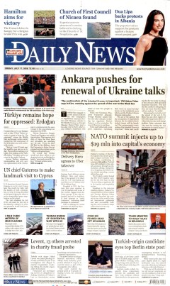 Hürriyet Daily News Gazetesi Manşetleri