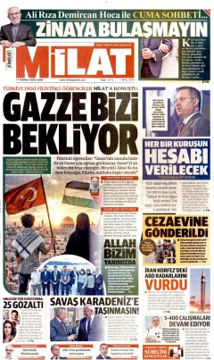 Milat Gazetesi Manşetleri