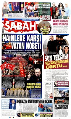 Sabah Gazetesi Manşetleri